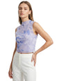 Image for Women's Printed Mesh Top,Multi