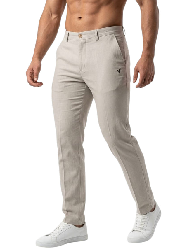 Image for Men's Printed Classic Pant,Beige