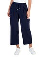 Image for Women's Plain Solid Cargo Pant,Navy