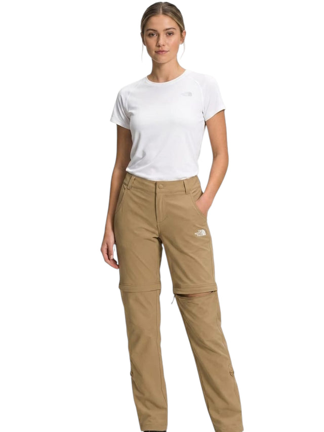 Image for Women's Brand Logo Printed Pant,British Khaki