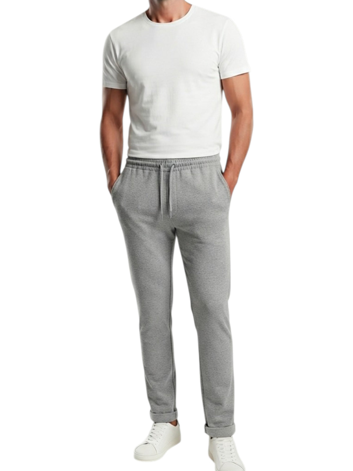 Image for Men's Textured Pants,Light Grey