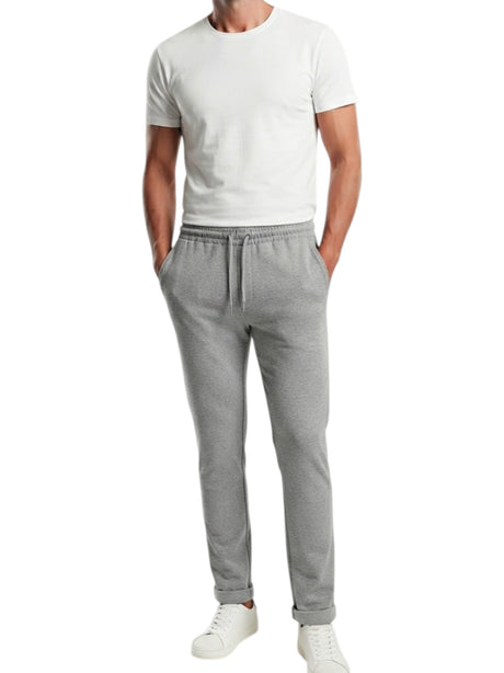 Image for Men's Textured Pants,Light Grey
