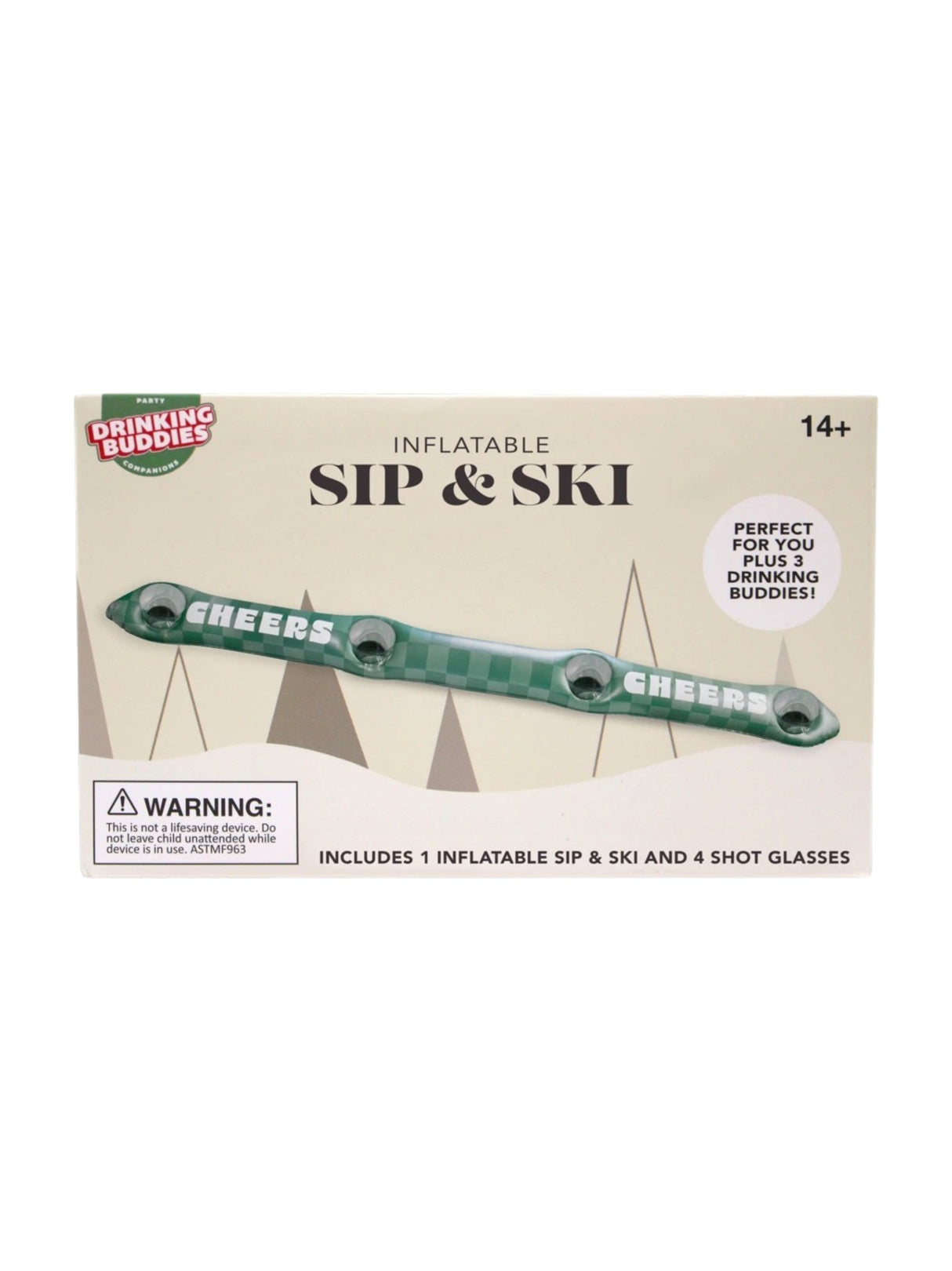 Image for Inflatable Slip And Ski Shot Board With Shot Glass