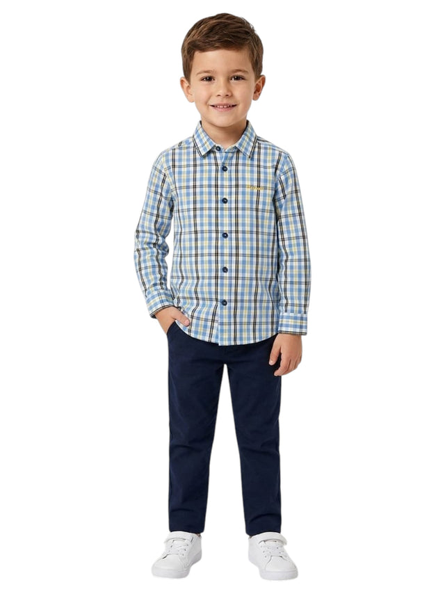 Image for Kids Boy's Plaid Dress Shirt,Multi