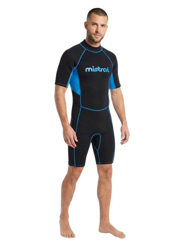 Image for Men's Colorblocked WaterProof Swimsuit,Black