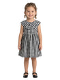 Image for Kids Girl's Plaid Dress,Black/White