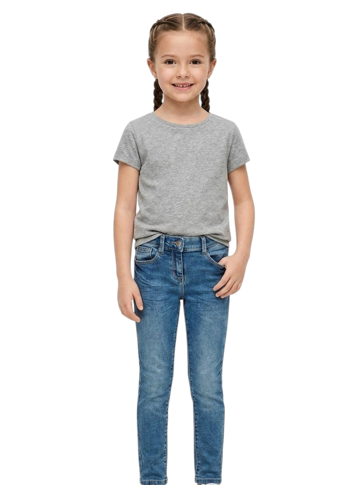 Image for Kids Girl's Plain Jeans,Blue
