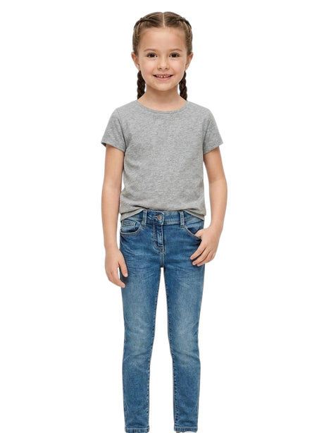 Image for Kids Girl's Plain Jeans,Blue