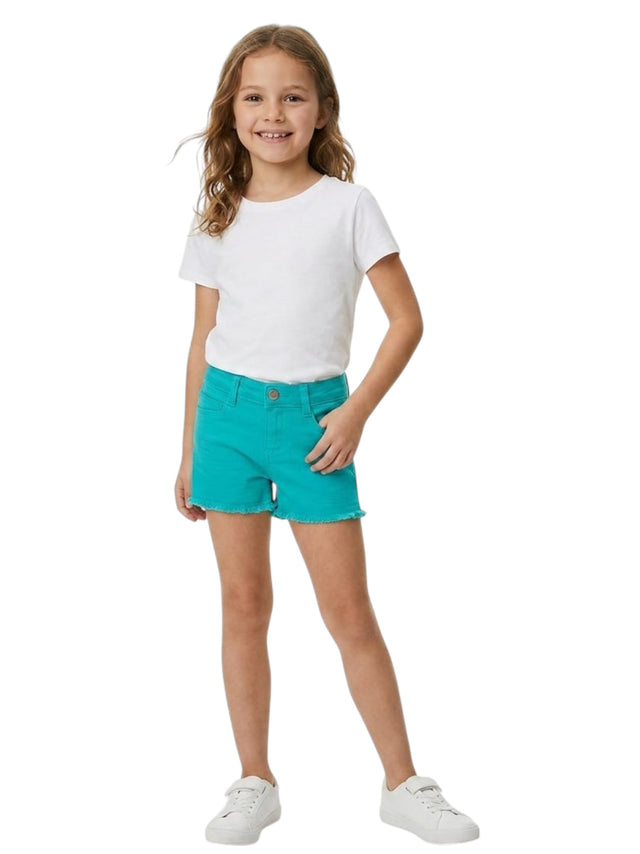 Image for Kids Girl's Plain Short,Aqua