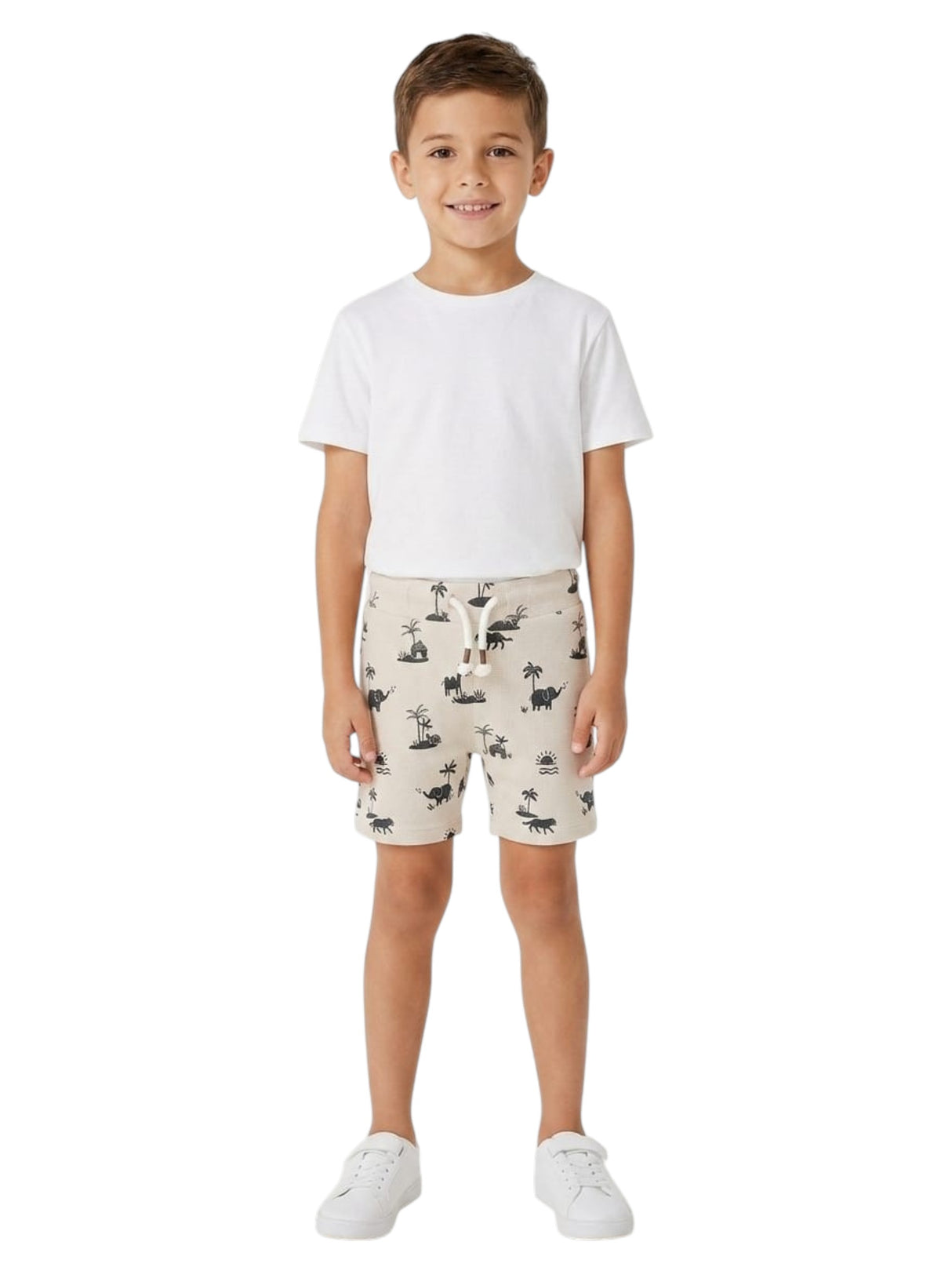 Image for Kids Boy's Printed Short,Beige