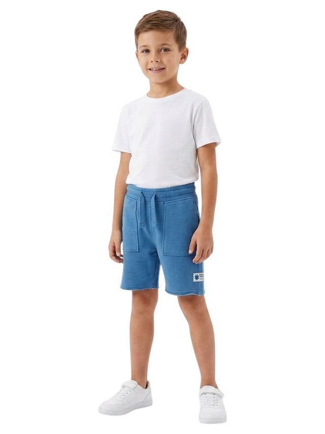 Image for Kids Boy's Plain Short,Dusty Blue