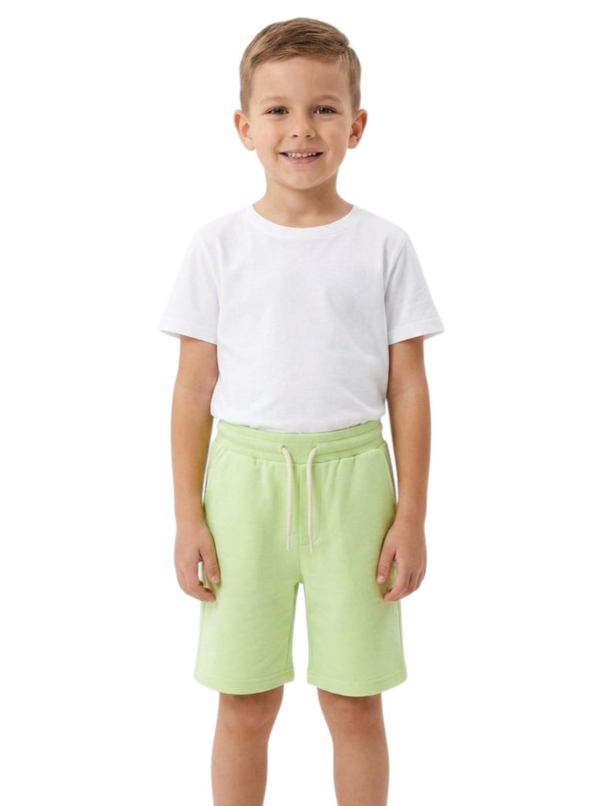 Image for Kids Boy's Plain Short,Light Green