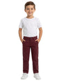Image for Kids Boy's Plain Pant,Burgundy