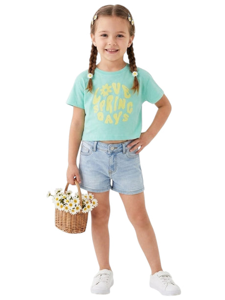 Image for Kids Girl's Printed Top,Mint