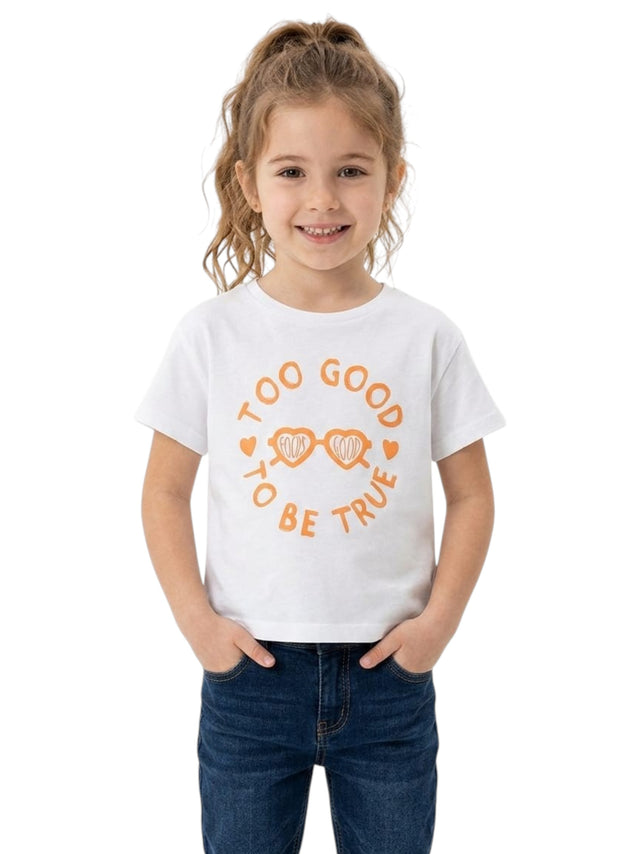 Image for Kids Girl's Printed Top,White