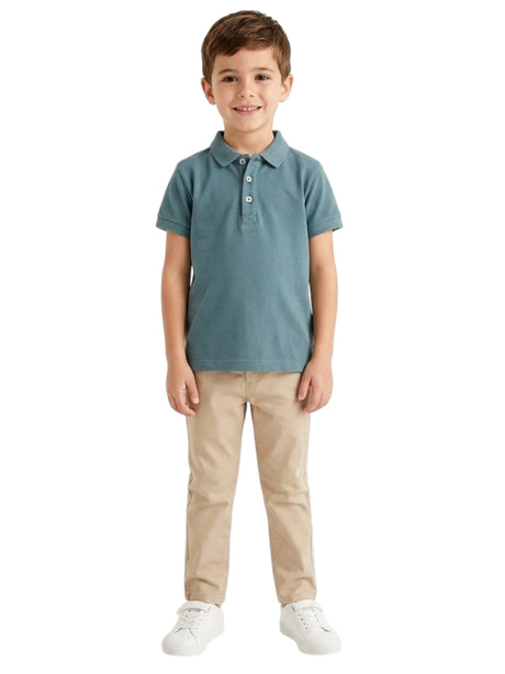 Image for Kids Boy's Textured Top,Dusty Blue