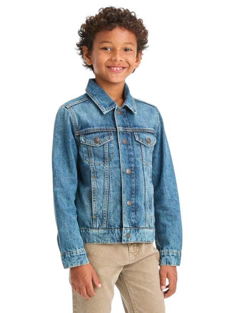Image for Kids Boy's Plain Jeans Jacket,Blue