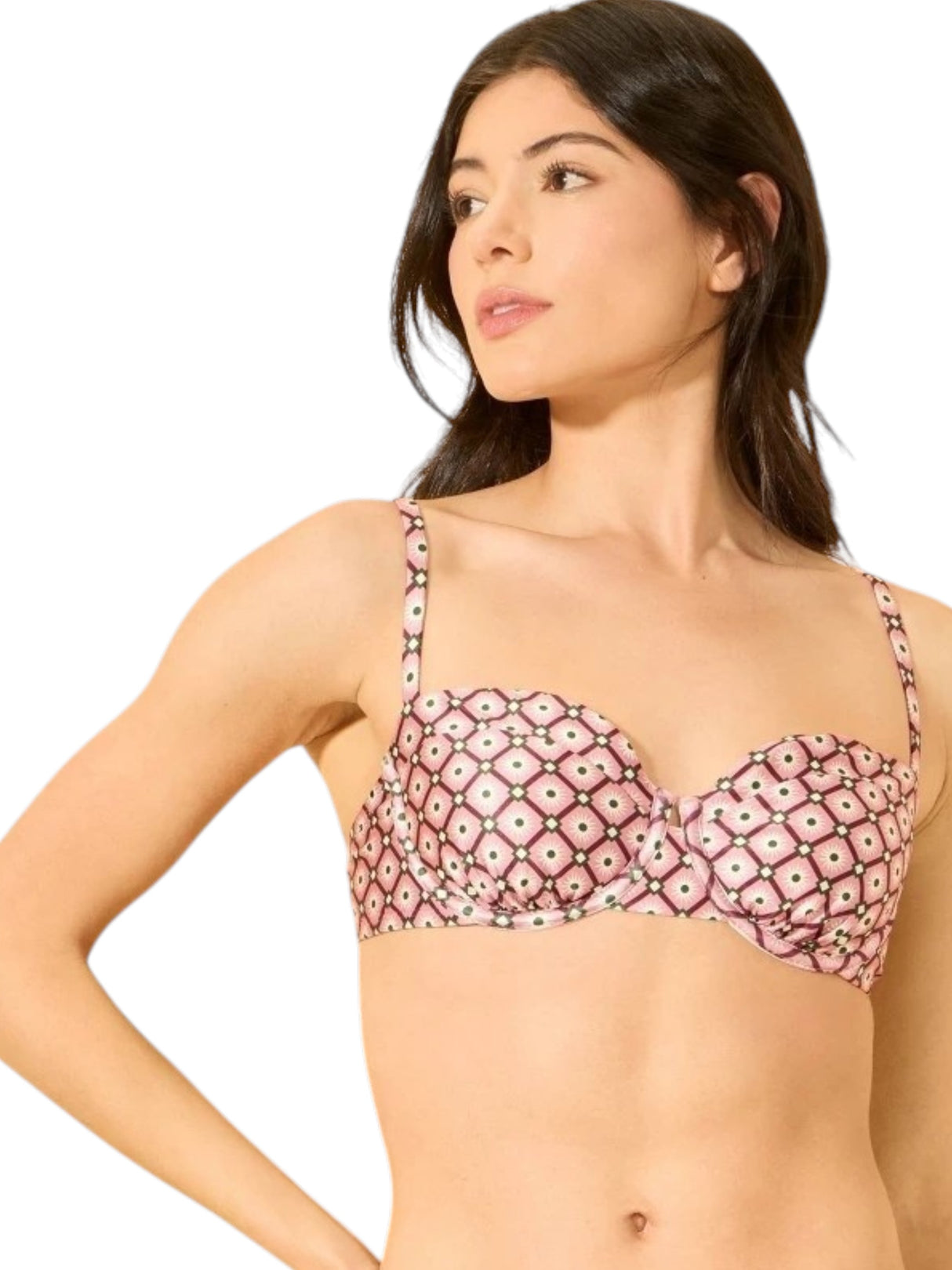 Image for Women's Printed Bikini Top,Multi
