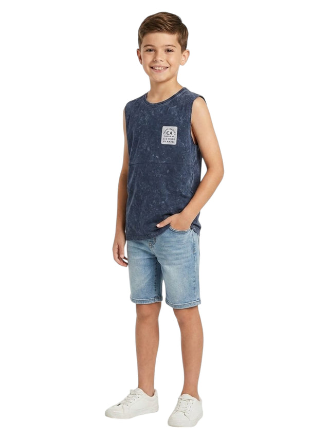 Image for Kids Boy's Printed Top,Dark Grey