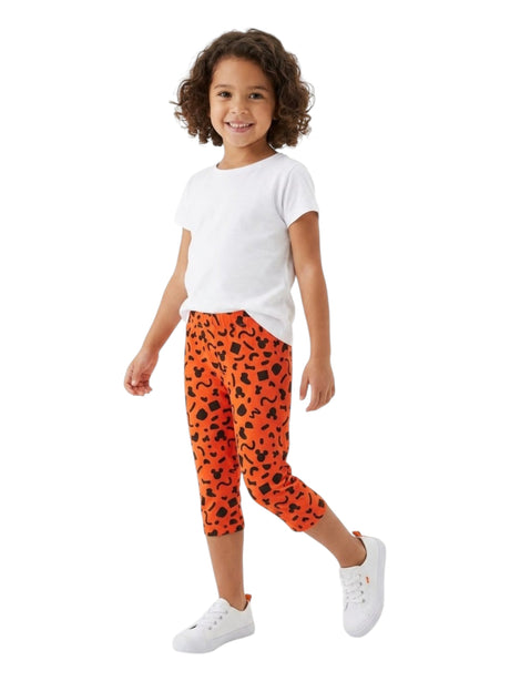 Image for Kids Girl's Printed Pants,Orange 