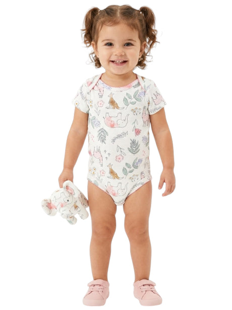 Image for Kids Girl's Printed Bodysuit,White