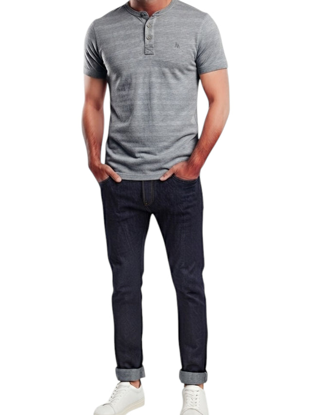 Image for Men's Stripped Top,Grey