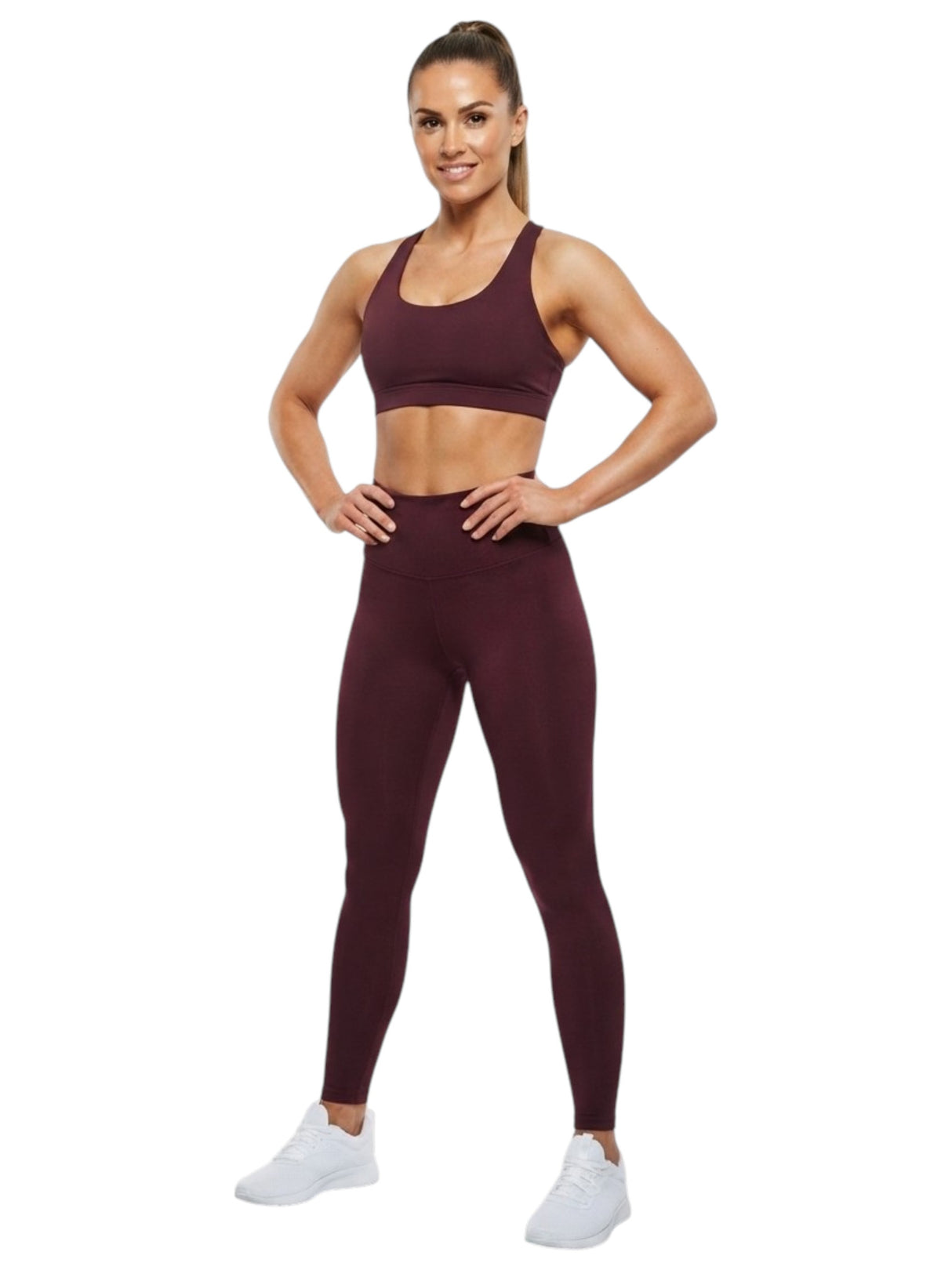 Image for Women's Textured Legging,Burgandy