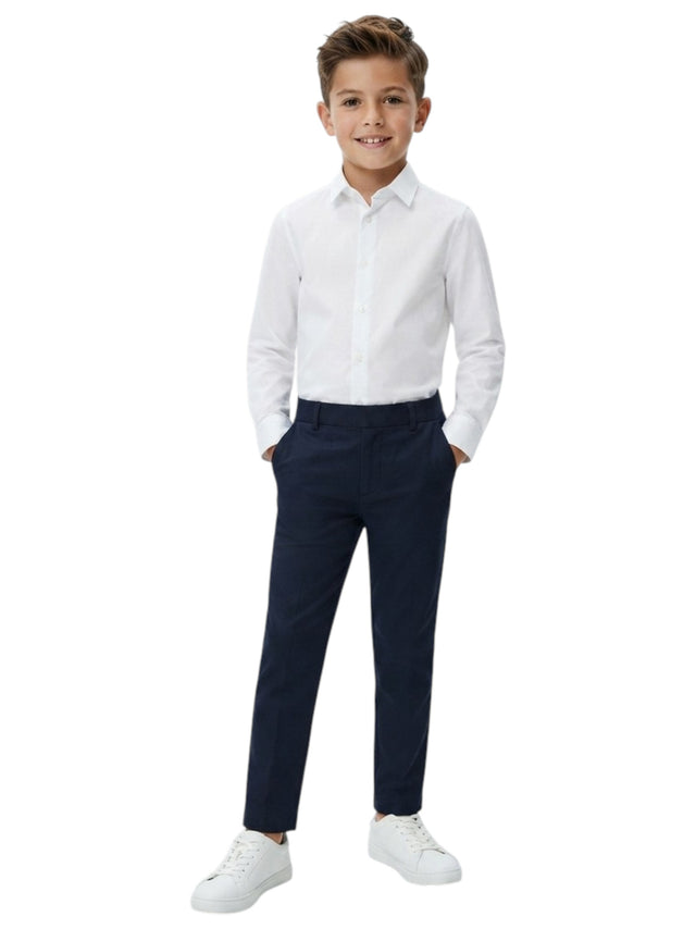 Image for Kids Boy's Plain Pants,Dusty Navy