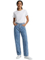 Image for Women's Printed Jeans ,Blue
