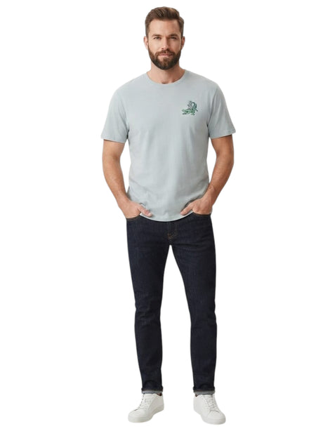 Image for Men's Printed Top,Blue 
