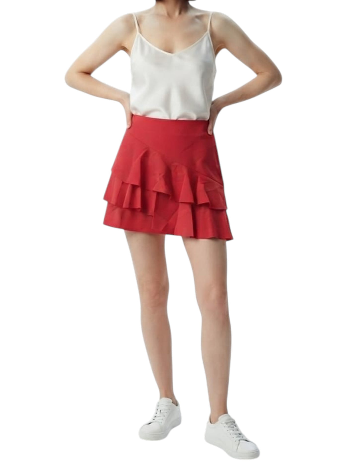 Image for Women's Plain Skirt,Red