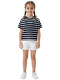 Image for Kids Girl's Stripped Top,Navy