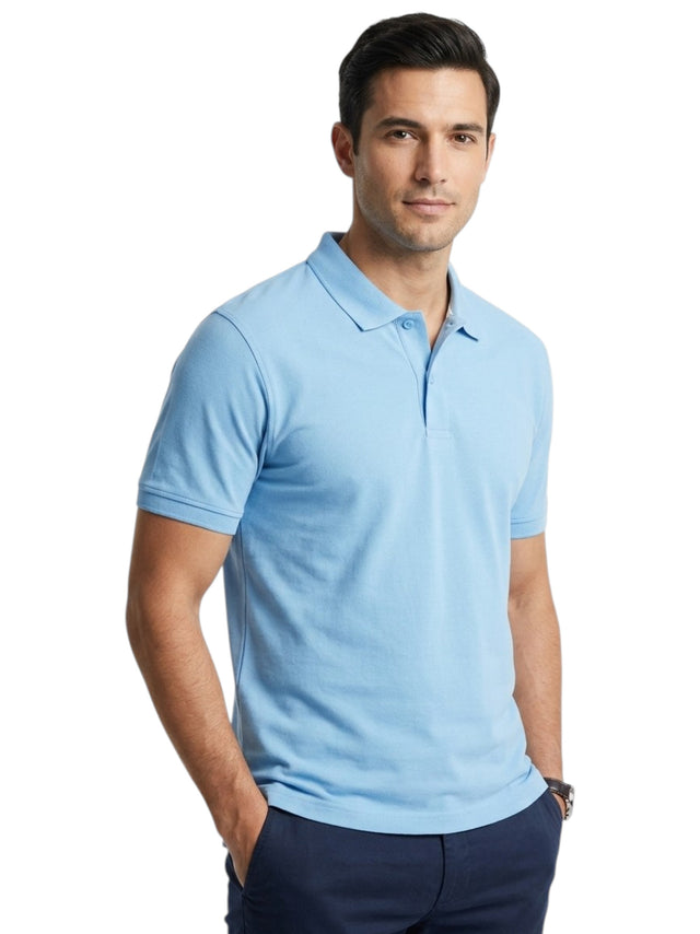Image for Men's Plain Solid Top,Blue