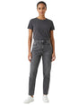 Image for Women's Plain Solid Jeans,Dark Grey