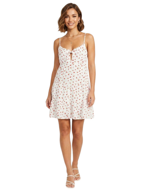 Image for Women's Printed Dress,White