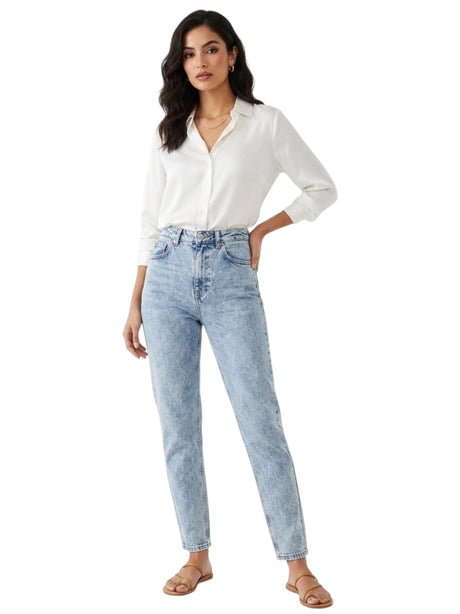 Image for Women's Plain Jeans,Blue