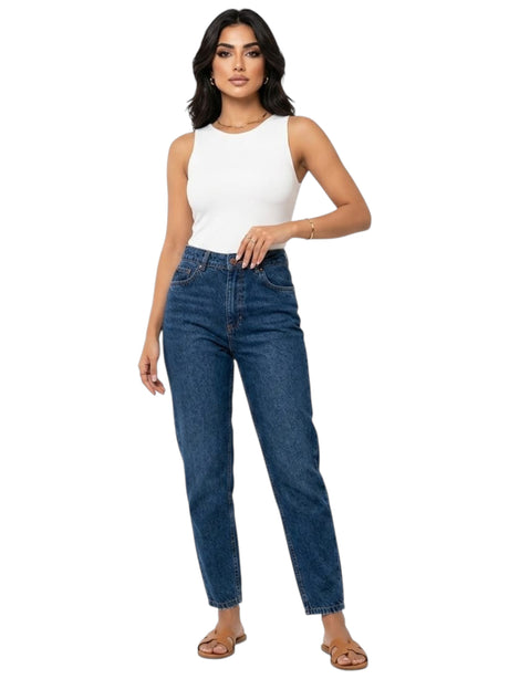 Image for Women's Plain Jeans,Dusty Blue
