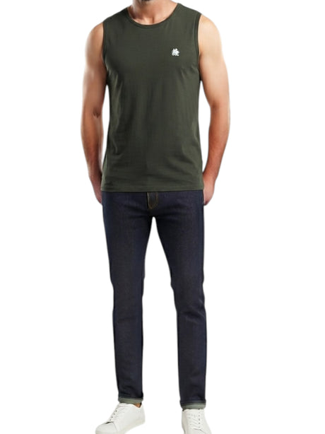 Image for Men's Plain Top,Olive
