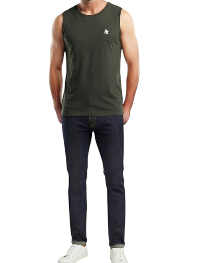 Image for Men's Plain Top,Olive