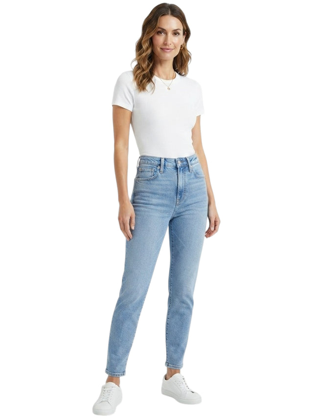 Image for Women's Plain Jeans,Light Blue