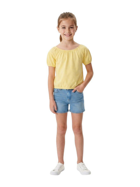 Image for Kids Girl's Plain Top,Yellow