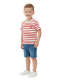 Image for Kids Girl's Stripped Top,White/Red