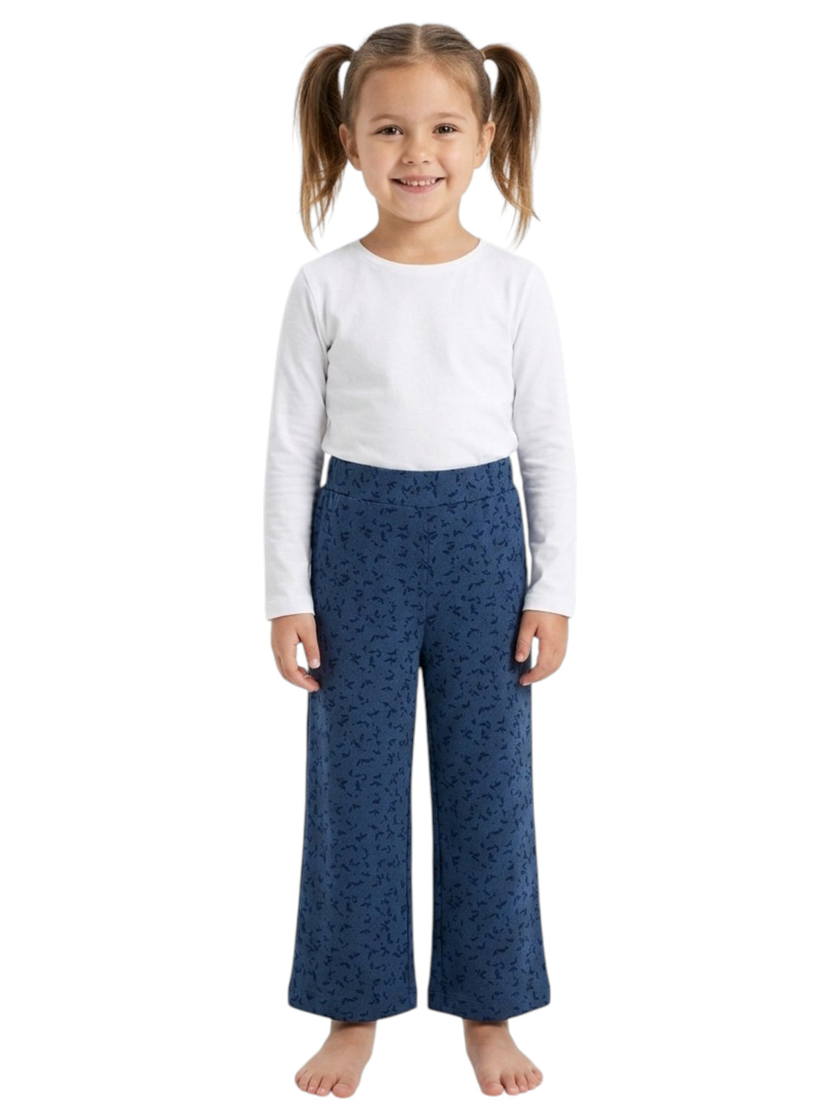 Image for Kids Girl's Printed Pants,Navy
