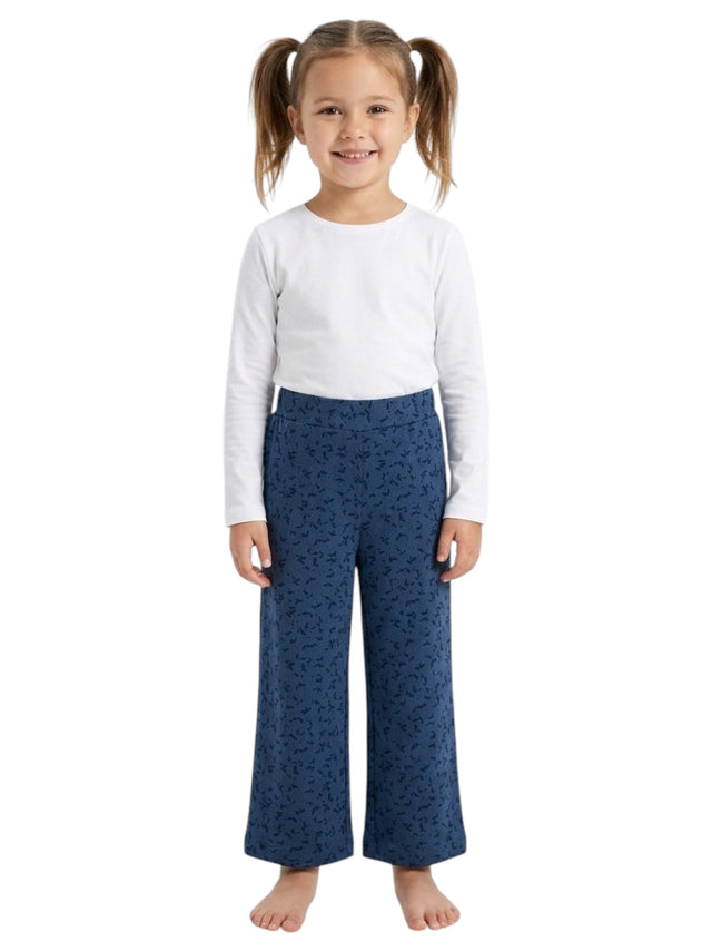 Image for Kids Girl's Printed Pants,Navy