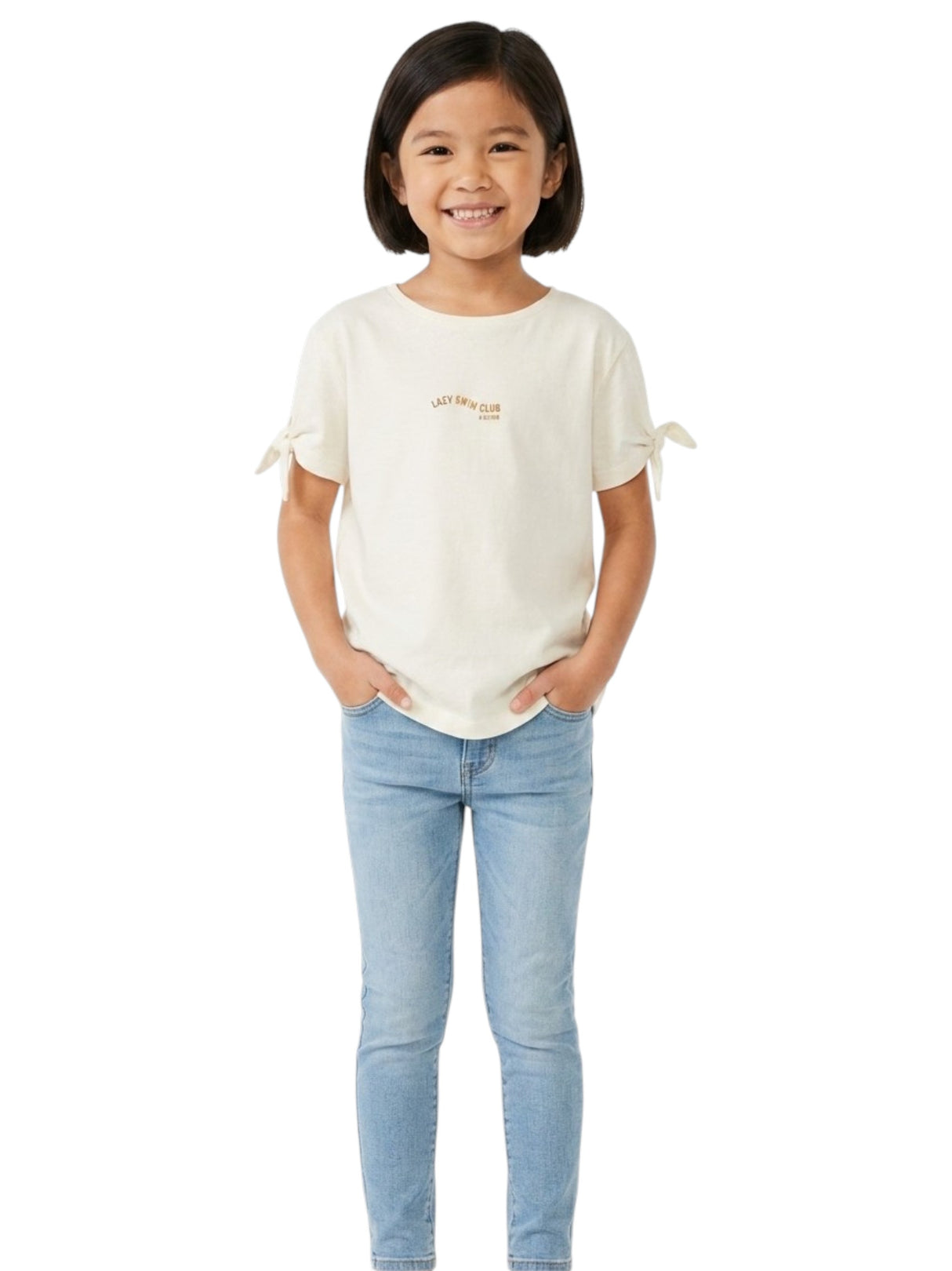 Image for Kids Girl's Printed Top ,White