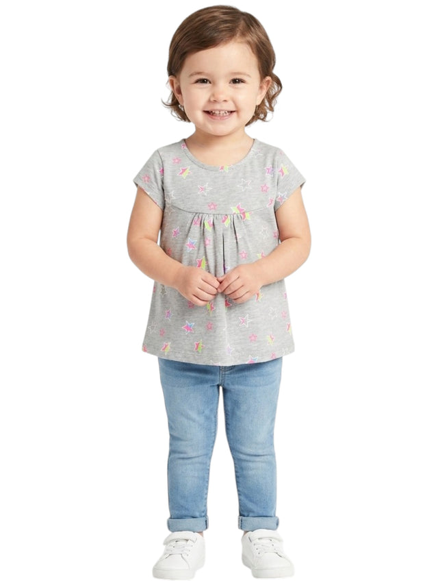 Image for Kids Girl's Printed Top,Grey