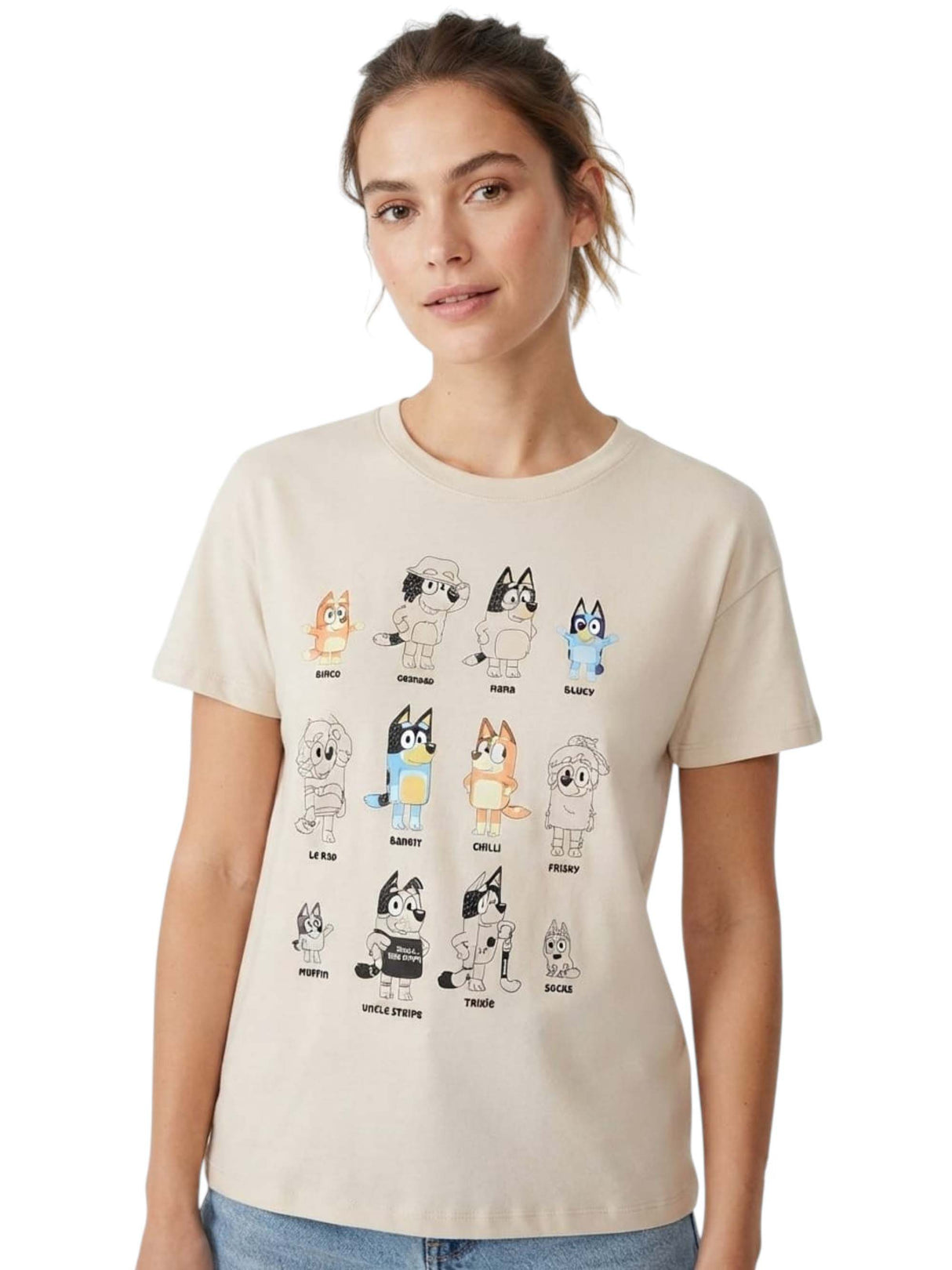 Image for Women's Printed Top,Beige