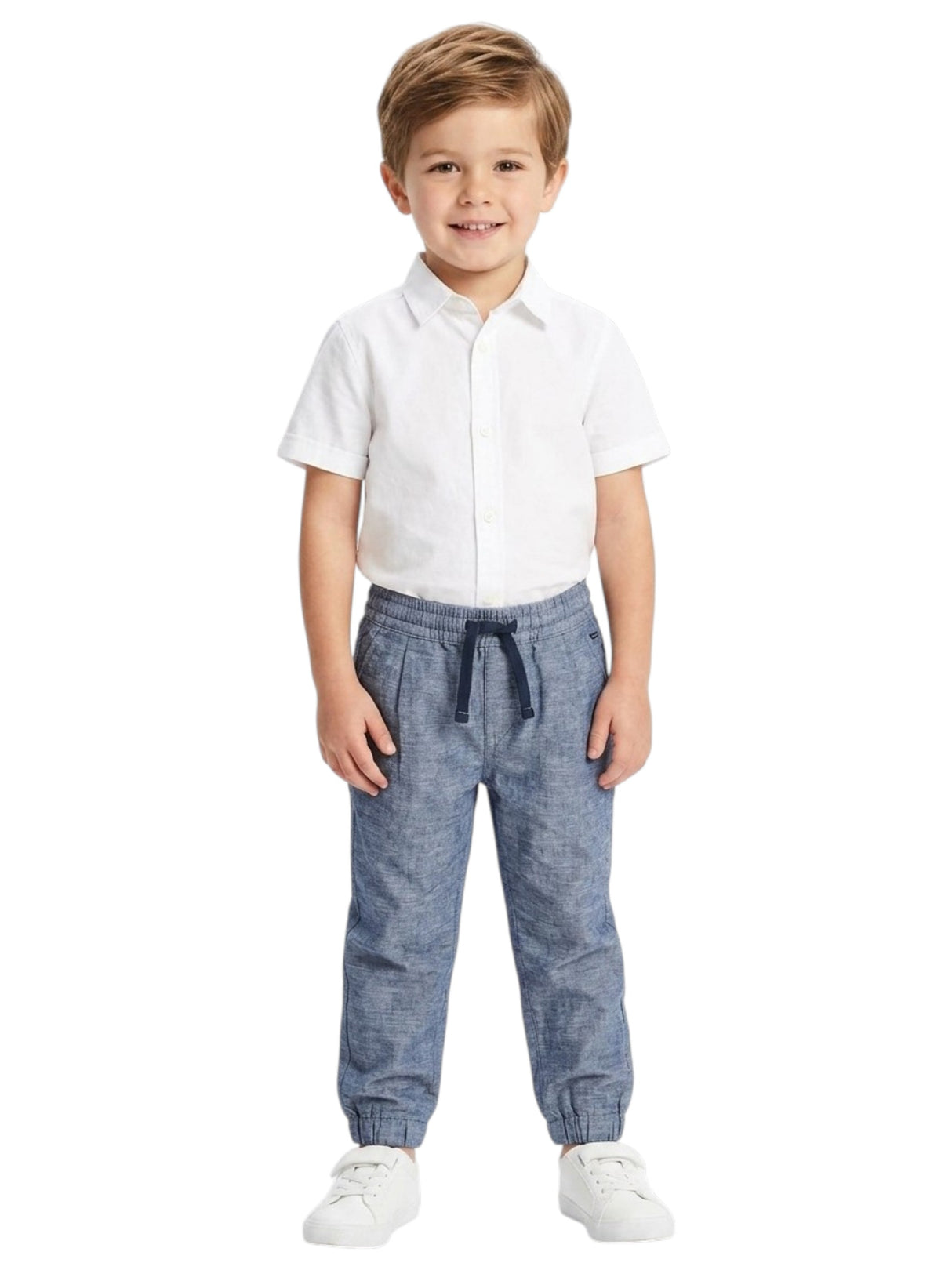 Image for Kids Boy's Plain Solid Pant,Light Navy