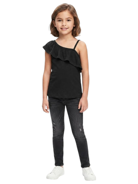 Image for Kids Girl's Plain Solid Top,Black