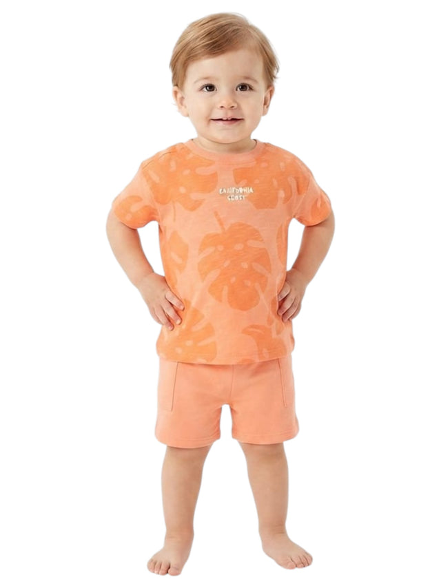Image for Kids Boy's Printed Set Top & Short,Orange
